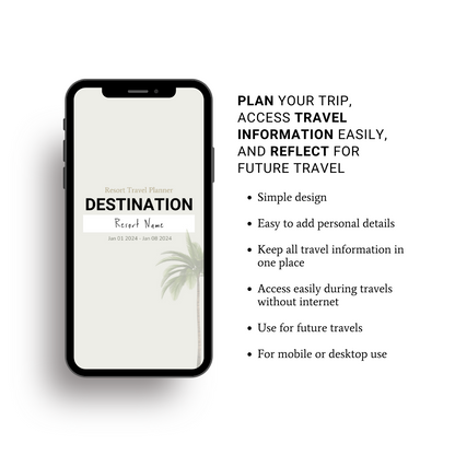 Travel Planner | Resort Destination
